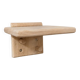 Solid oak shelf with hooks