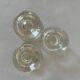 Lot de 3 bougeoirs en verre