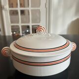 2 modernist covered dishes