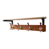 Scandinavian coat rack wardrobe in teak from the 1960s.