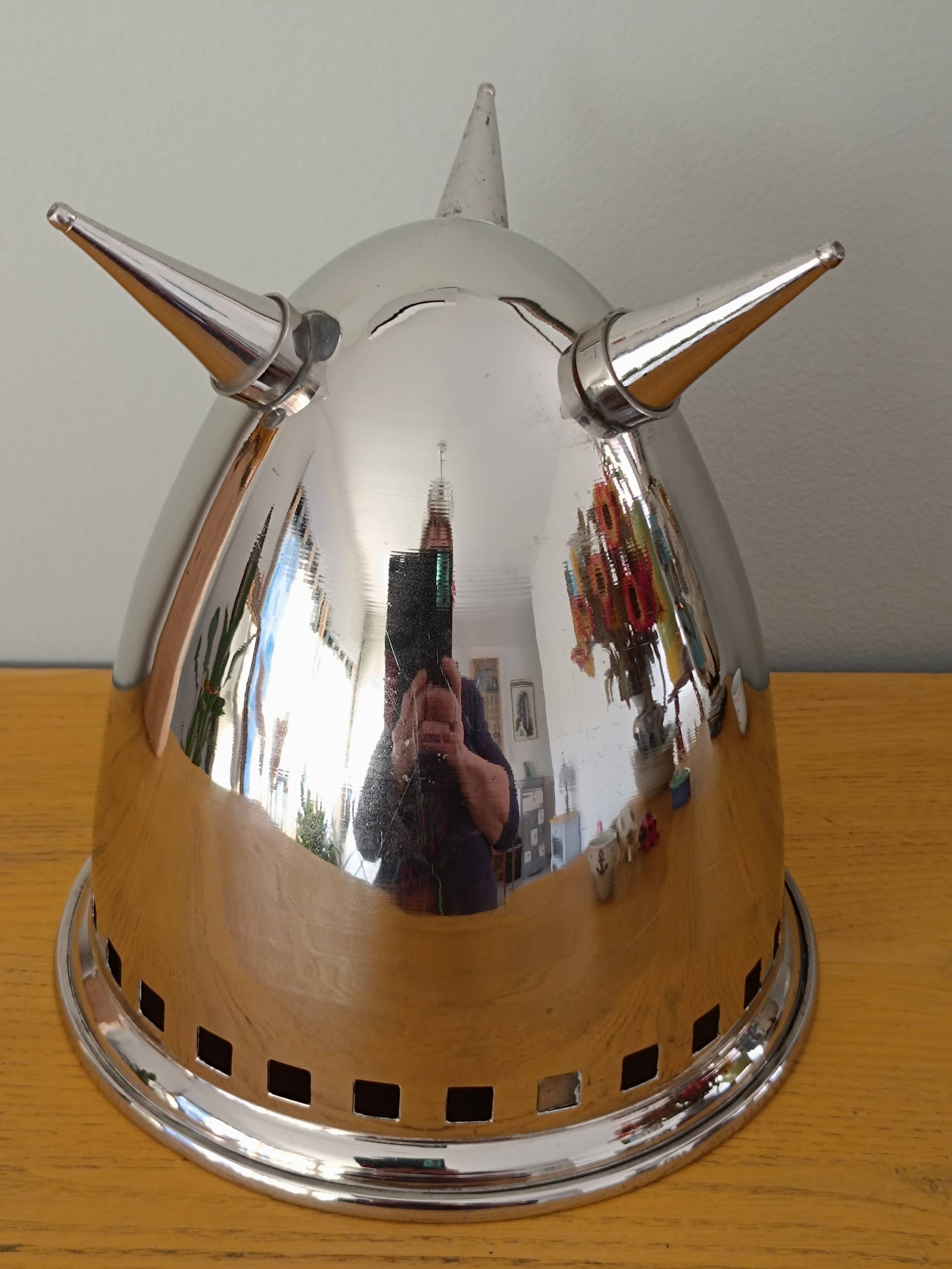 Silver metal wine cooler