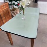 Formica and wood kitchen table