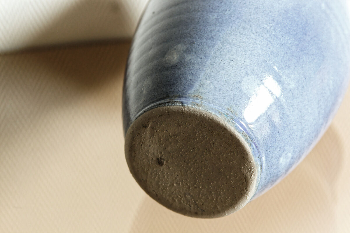 Blue glazed sandstone decanter