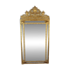 Large antique gilded metal mirror, 19th century