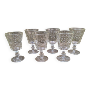 lot de 6 verres à vin