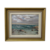 Scandinavian modern painting, 1960s, Oil on panel