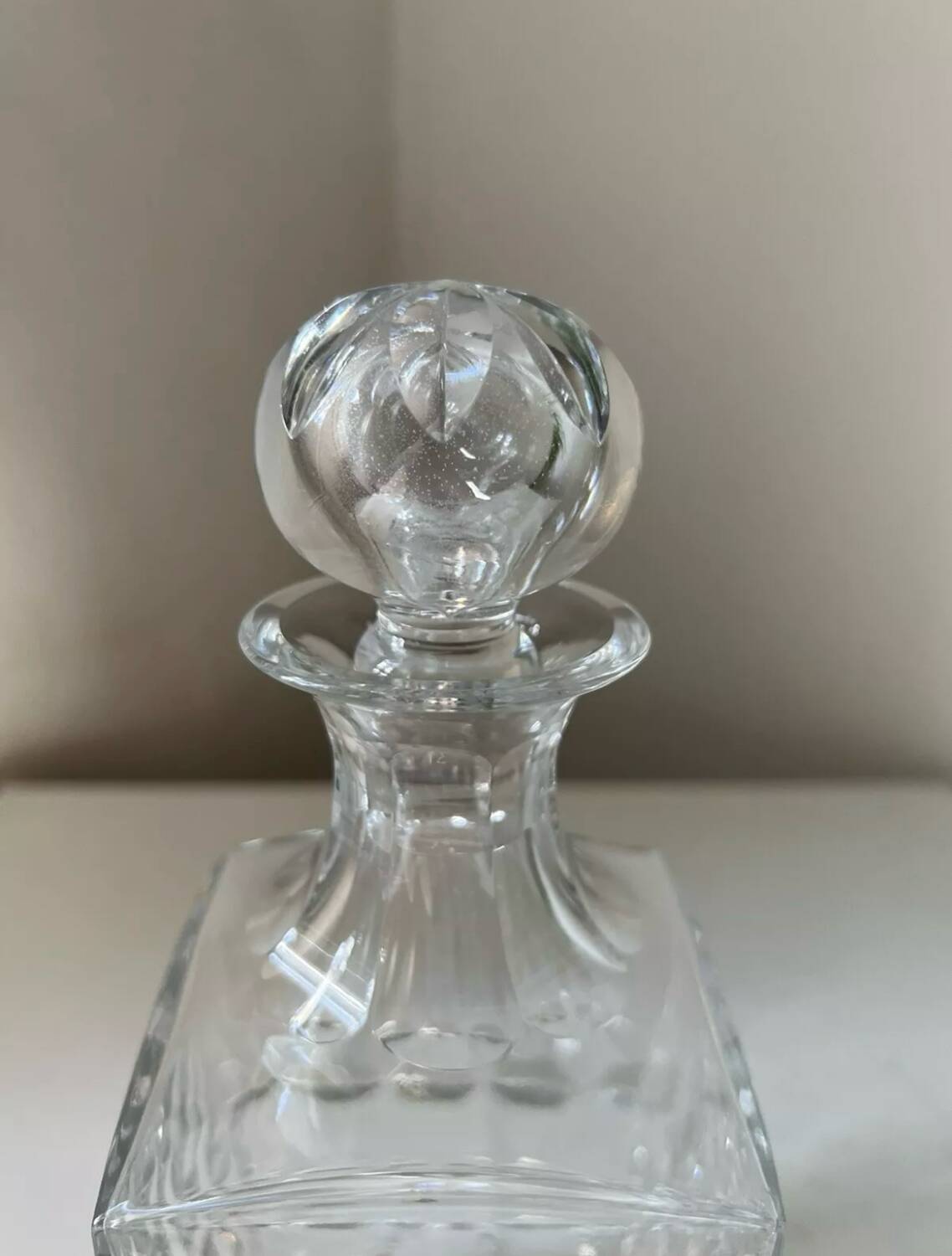 Saint Louis Crystal Whiskey Decanter, Manhattan Model
