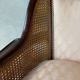 Pair of vintage 1940 canned armchairs