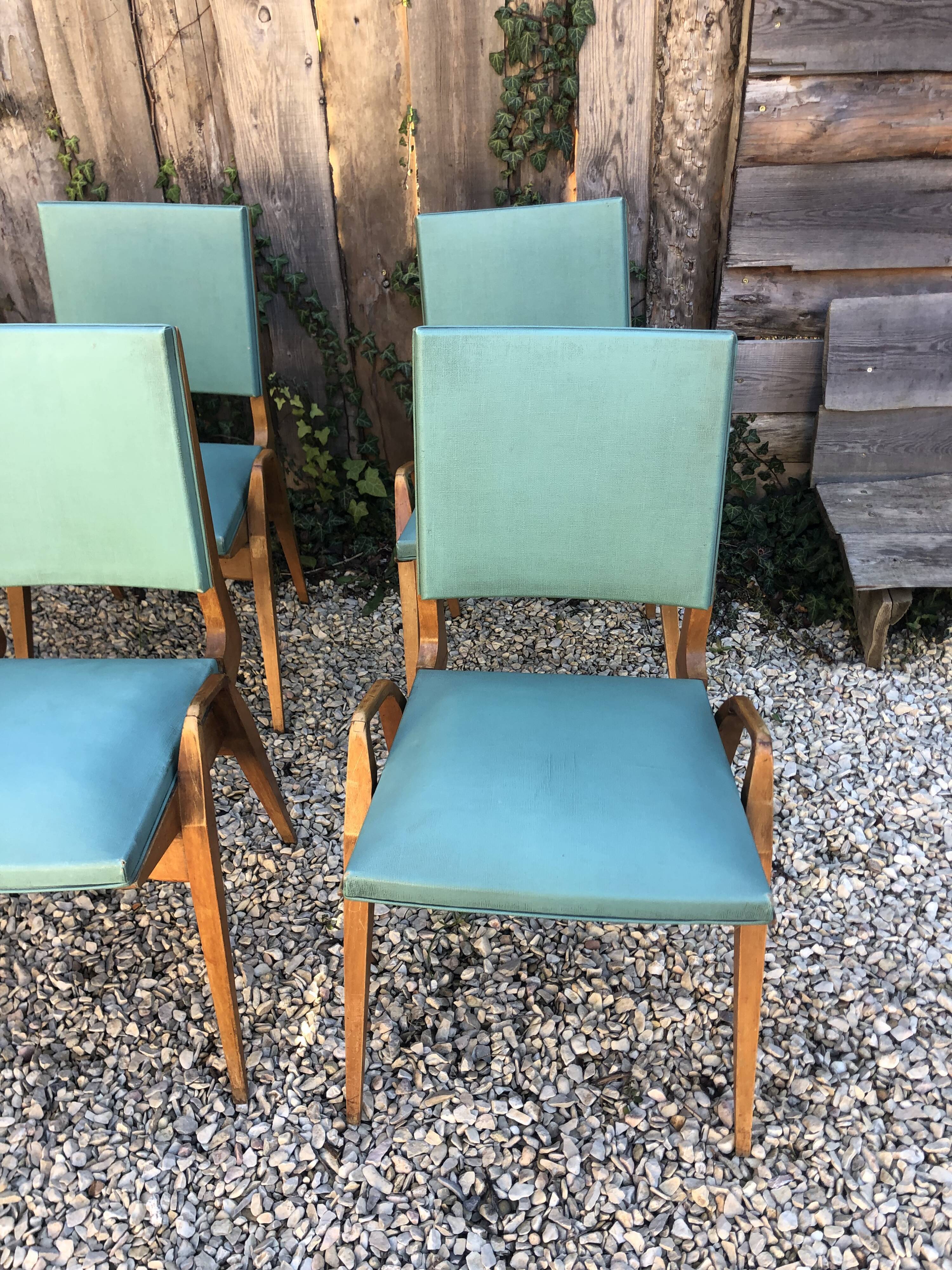 Set of 6 Maurice Pré chairs