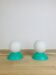 Pair of 80s design ball lamps, Memphis style