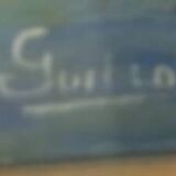 A large painting signed alvaro guillot