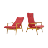 Ensemble de deux fauteuils réglables, Thon, 1970