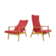 Set of two adjustable armchairs, Thon, 1970