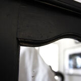 Old-air patinated black mirror 54x38cm