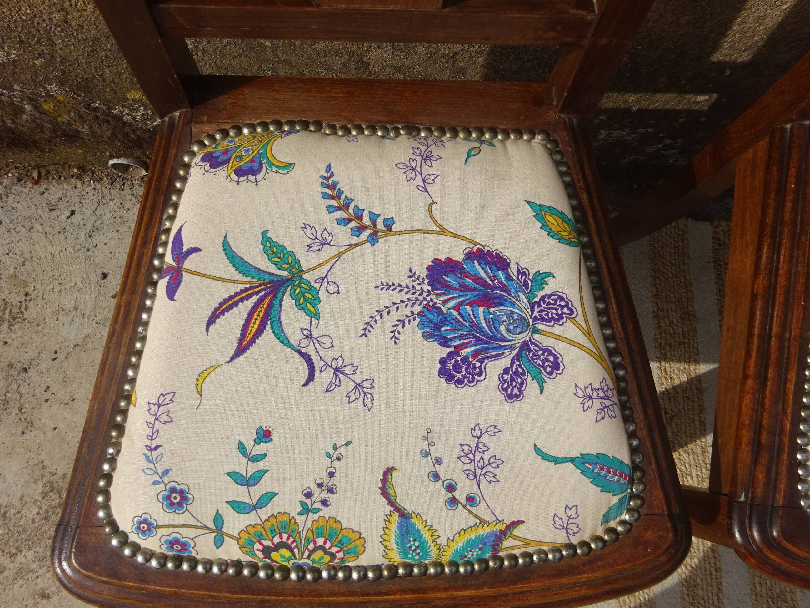 Art Deco chairs, French made by Robur, set of 2