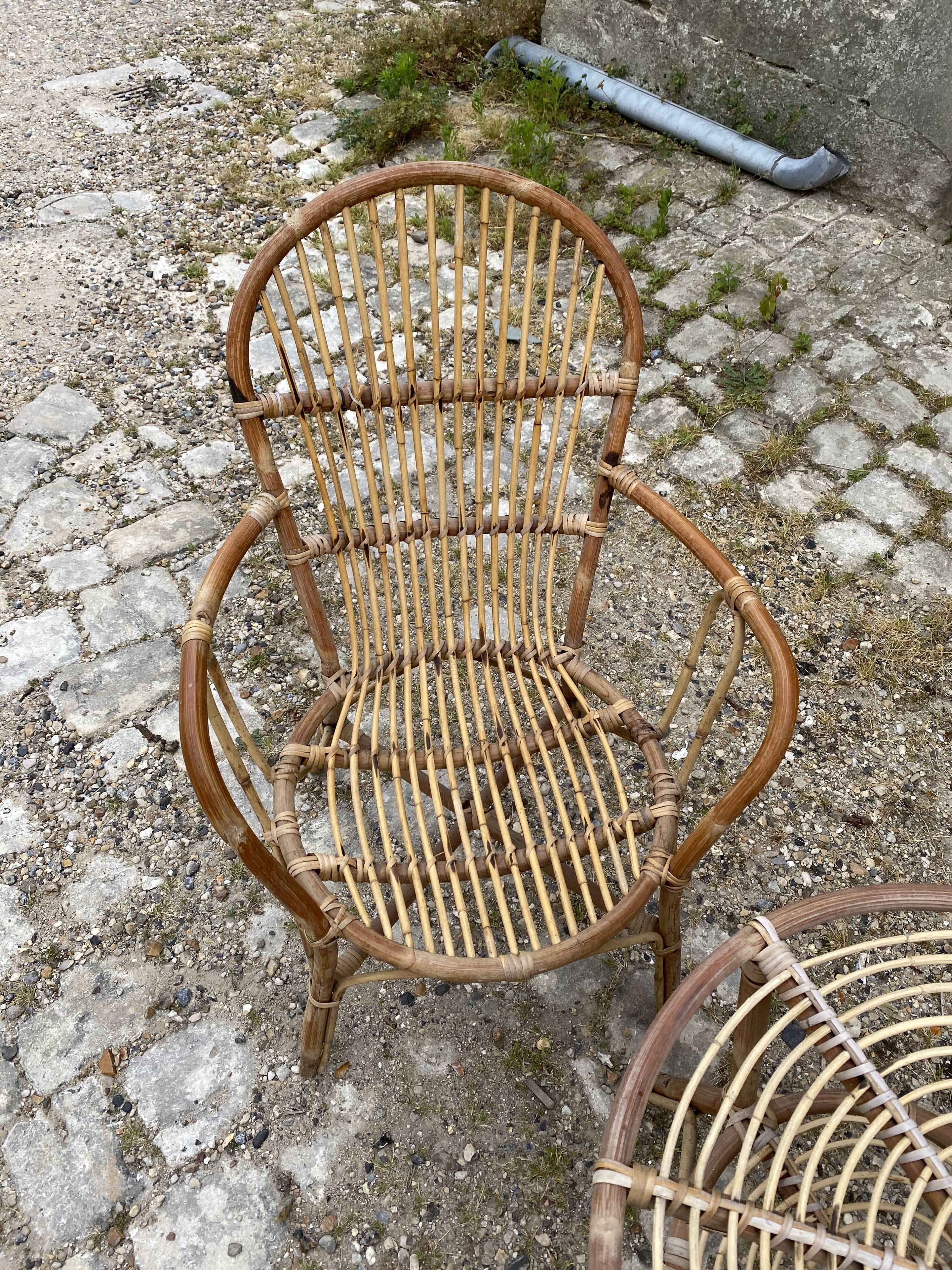 Rattan lounge set