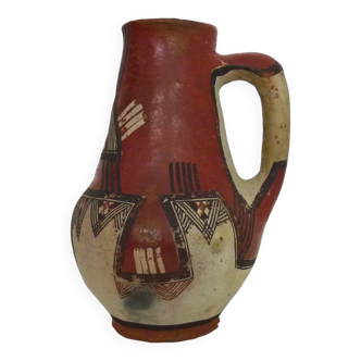 Iddeqi Kabyle pottery, Kabyle pitcher, Berber. Kabyle folk art. The 50's