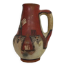 Iddeqi Kabyle pottery, Kabyle pitcher, Berber. Kabyle folk art. The 50's