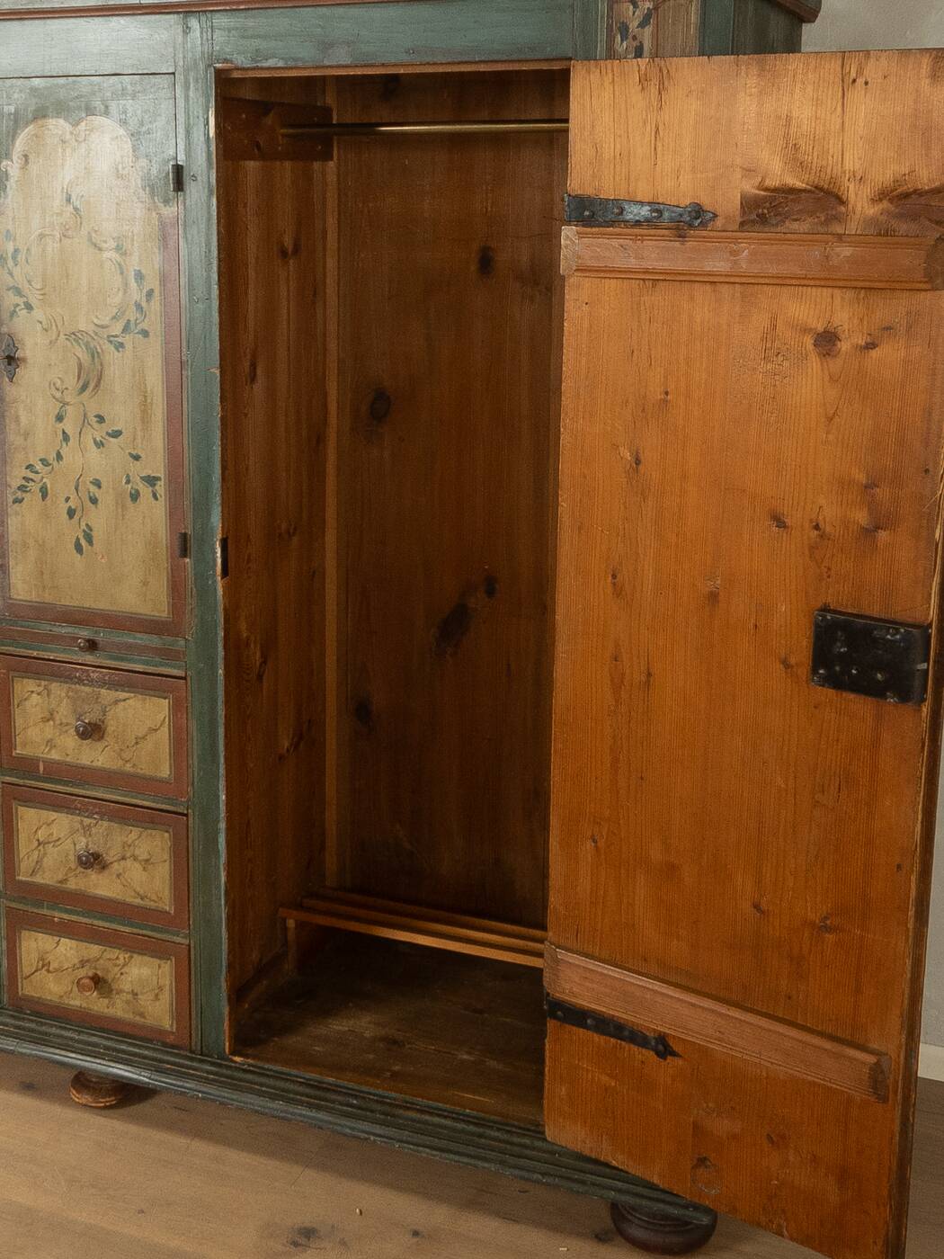Antique wardrobe from the 19th century