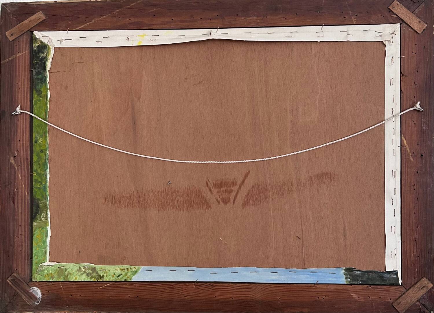 Painting the bridge over the river