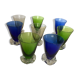 Set of eight liqueur glasses