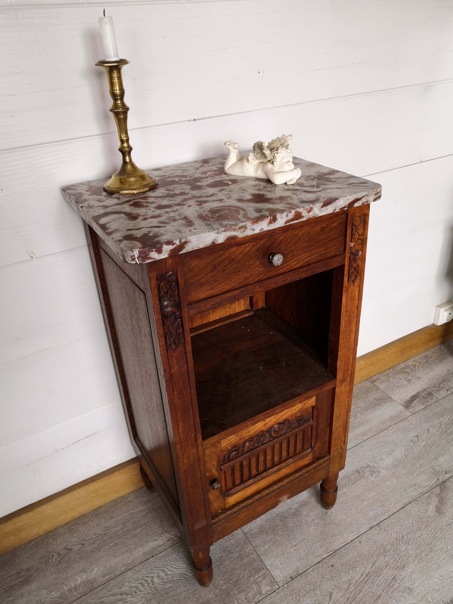 Antique bedside table