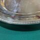Oval silver-plated metal tray Christofle Malmaison model