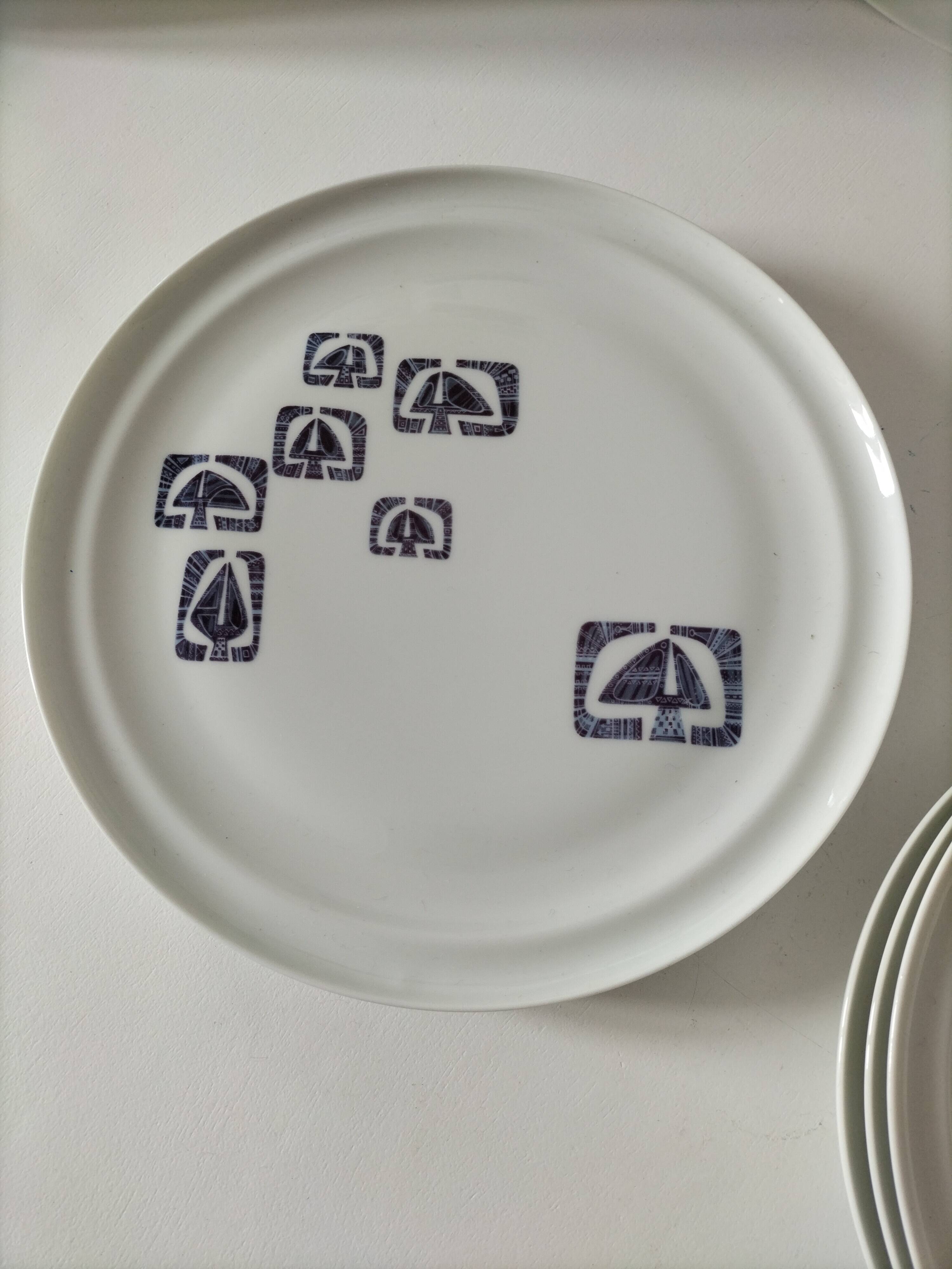 Porcelain set from Paris, Lima decoration – 7 pieces, 1970