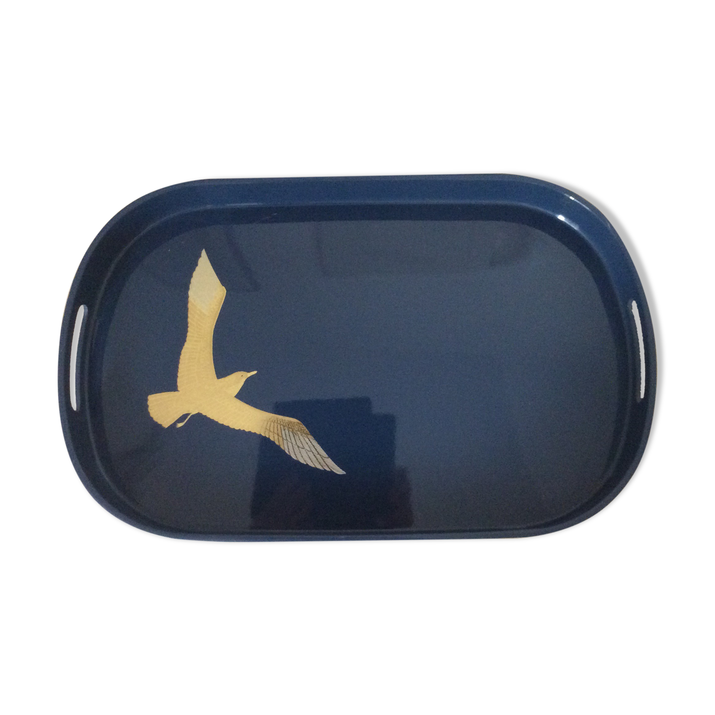 Old lacquer courtesy tray.