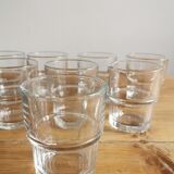 Service of 8 stackable glasses