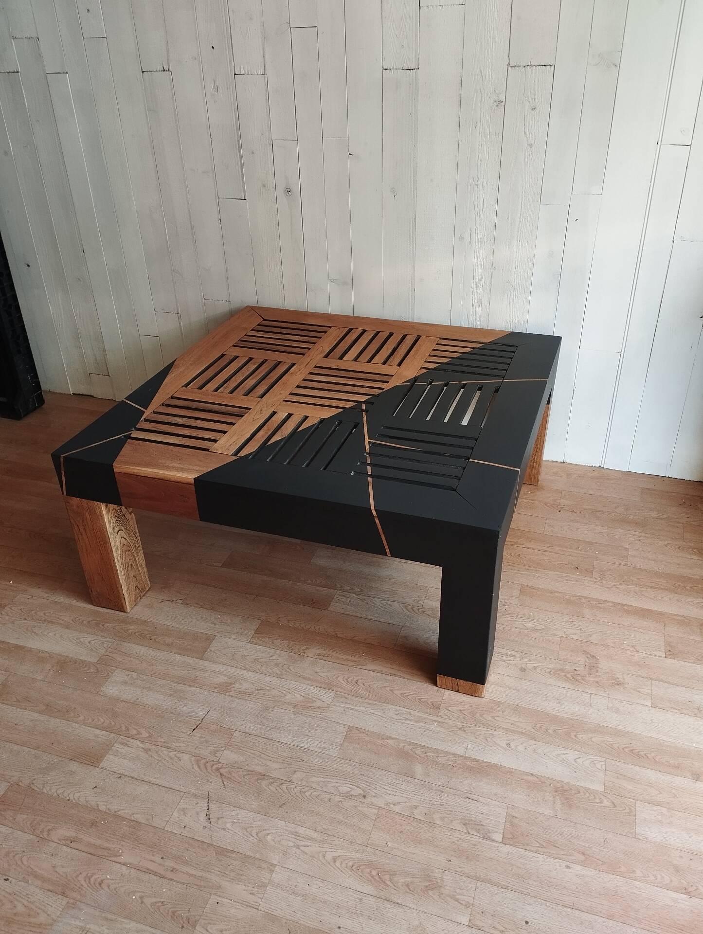 Table basse teck massif