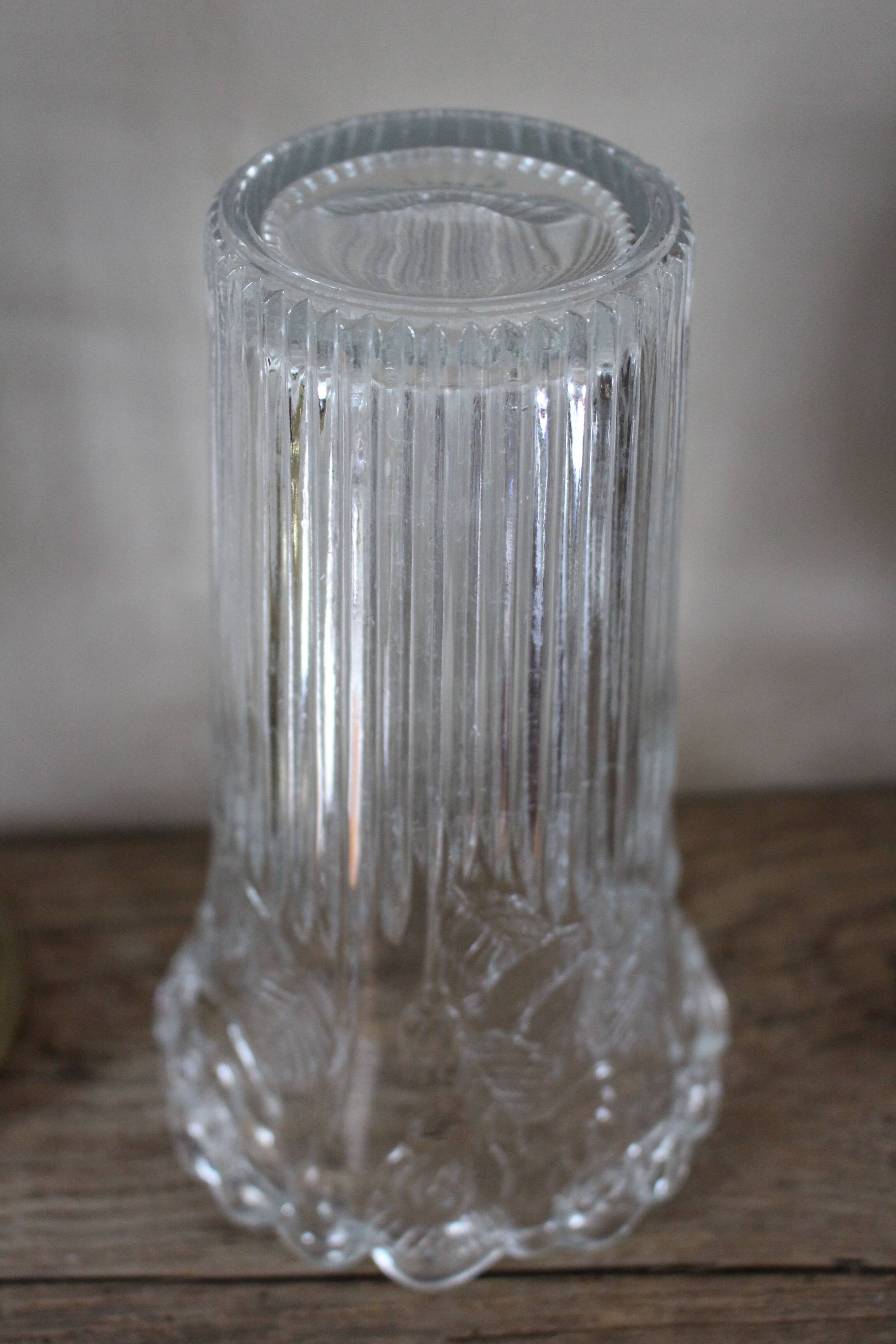 Cut glass vase Vintage Roses