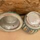 Old Jobbana Butter Jar Morocco Polychrome Earthenware 19th Century Vintage #B084