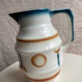 Old vintage Spritzdekor earthenware pitcher