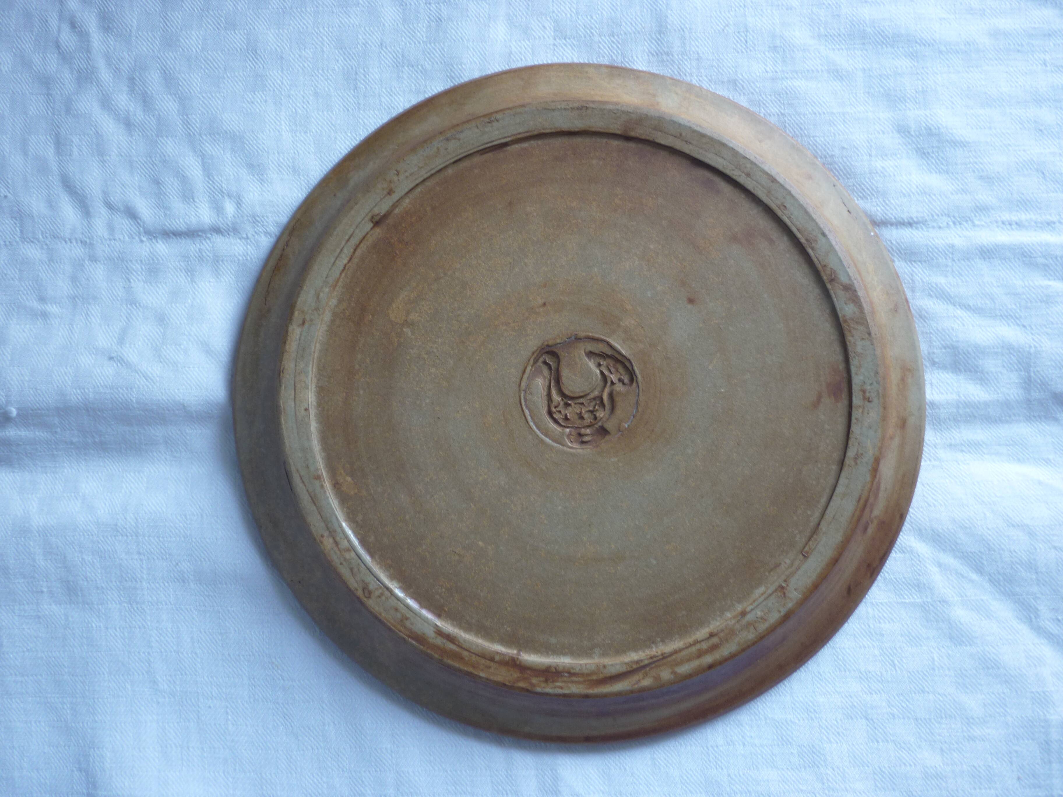 Vallauris pottery plate La Colombe