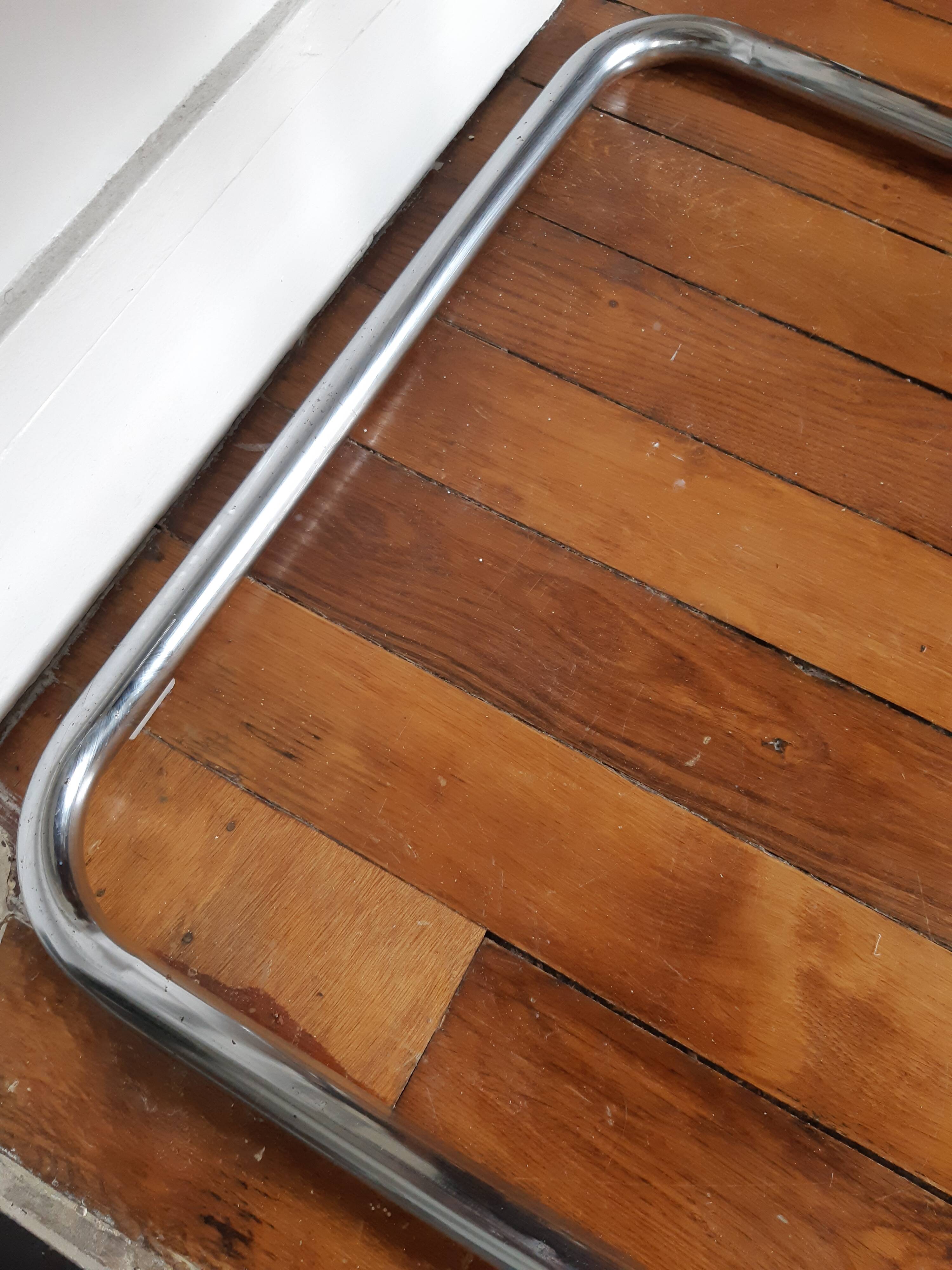 Lot of 3 vintage metal and skai armchairs