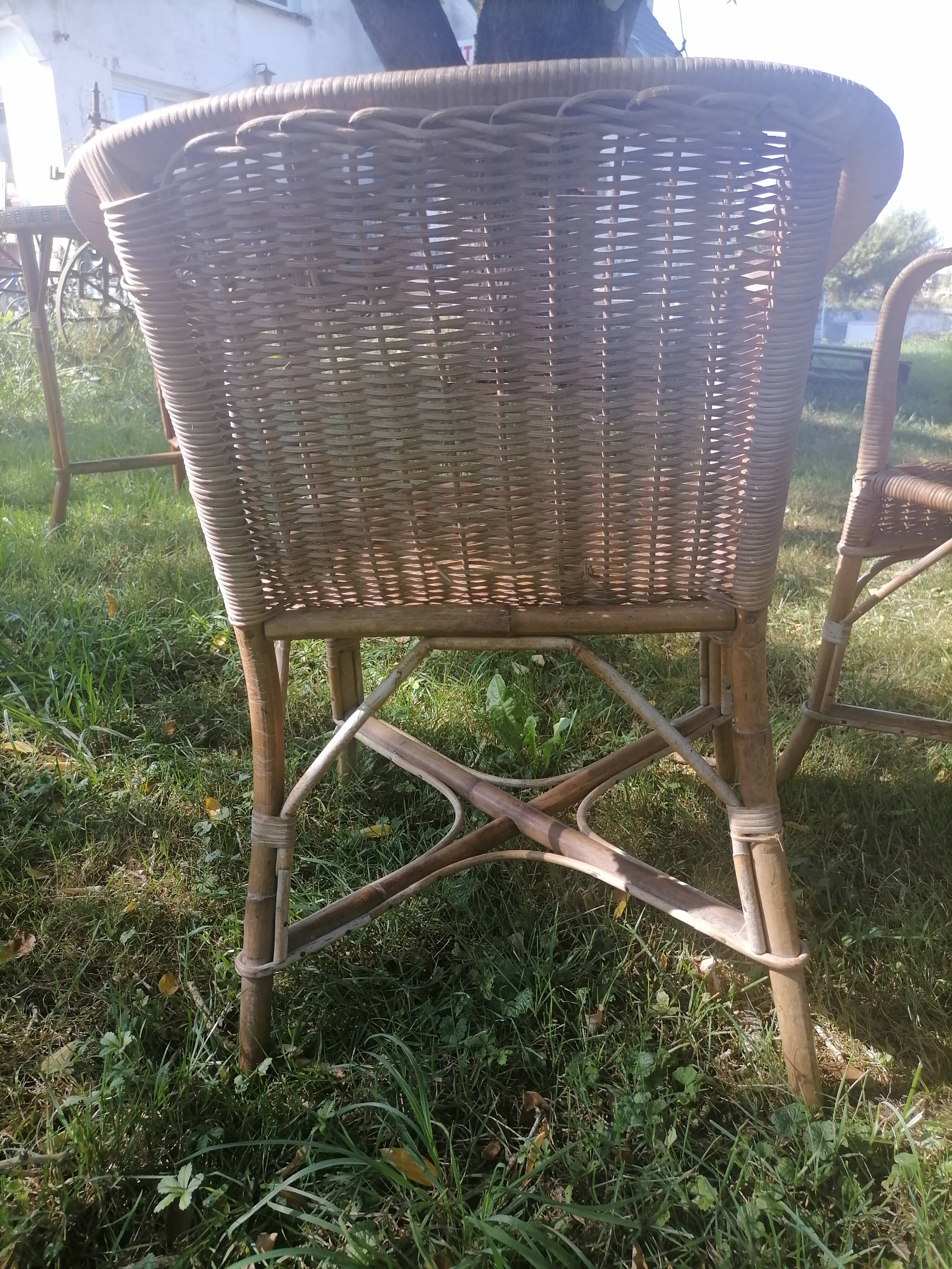 Garden rattan living room