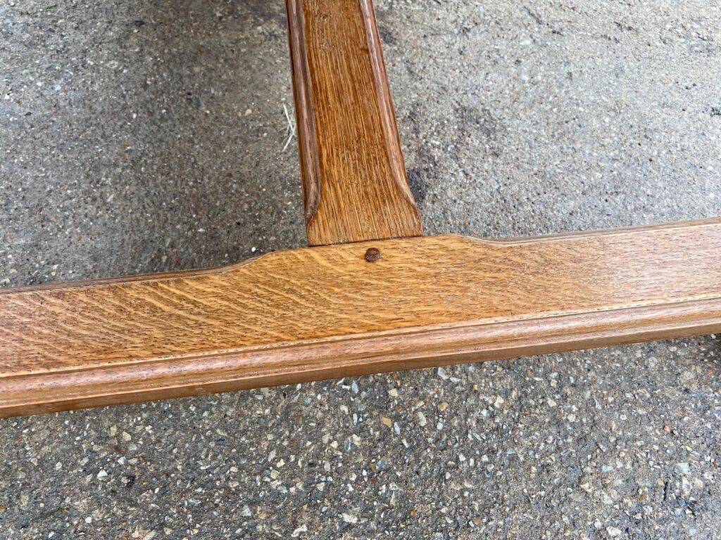 Dining farm table 250cm solid oak 1980