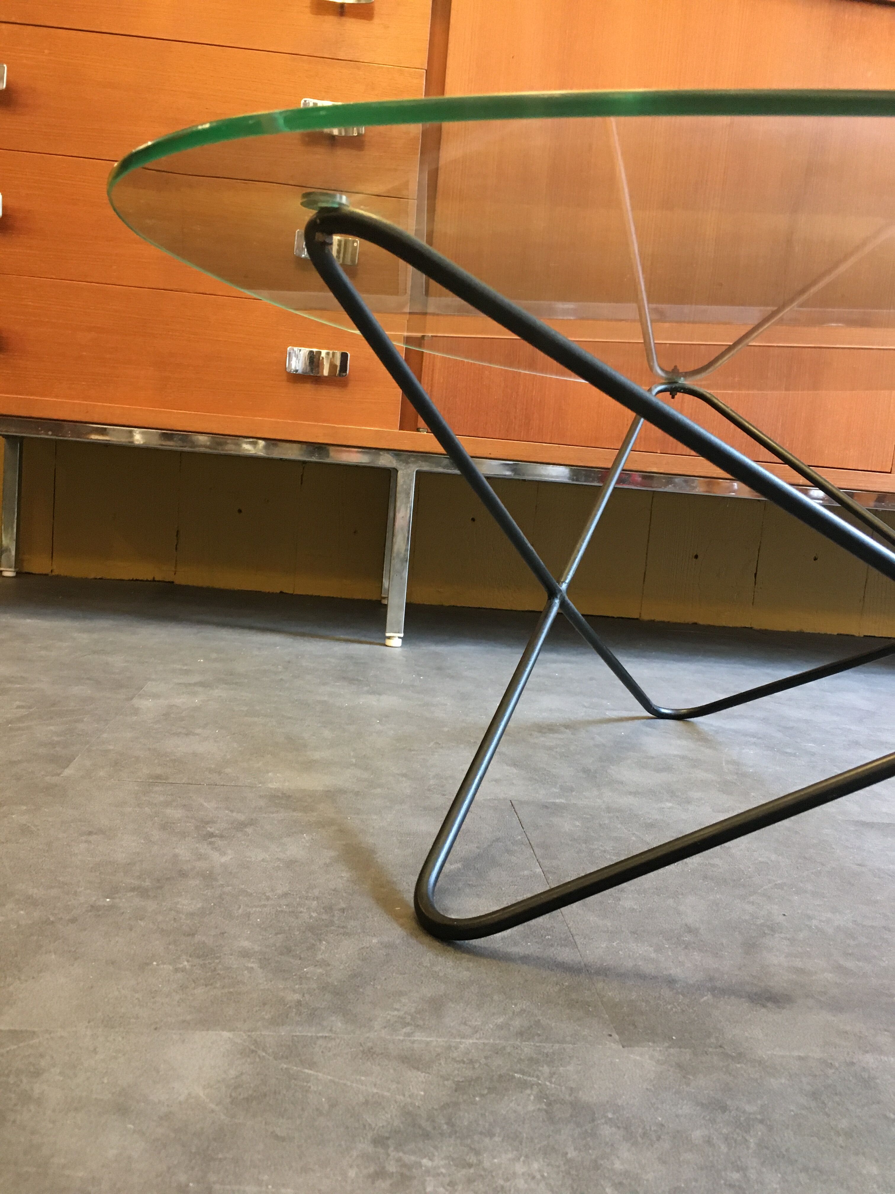 Table basse Jasmin, de F.Lasbleiz, Airborne, circa 1950