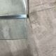 Vintage glass and chrome coffee table. Model K831 by KF Möller.