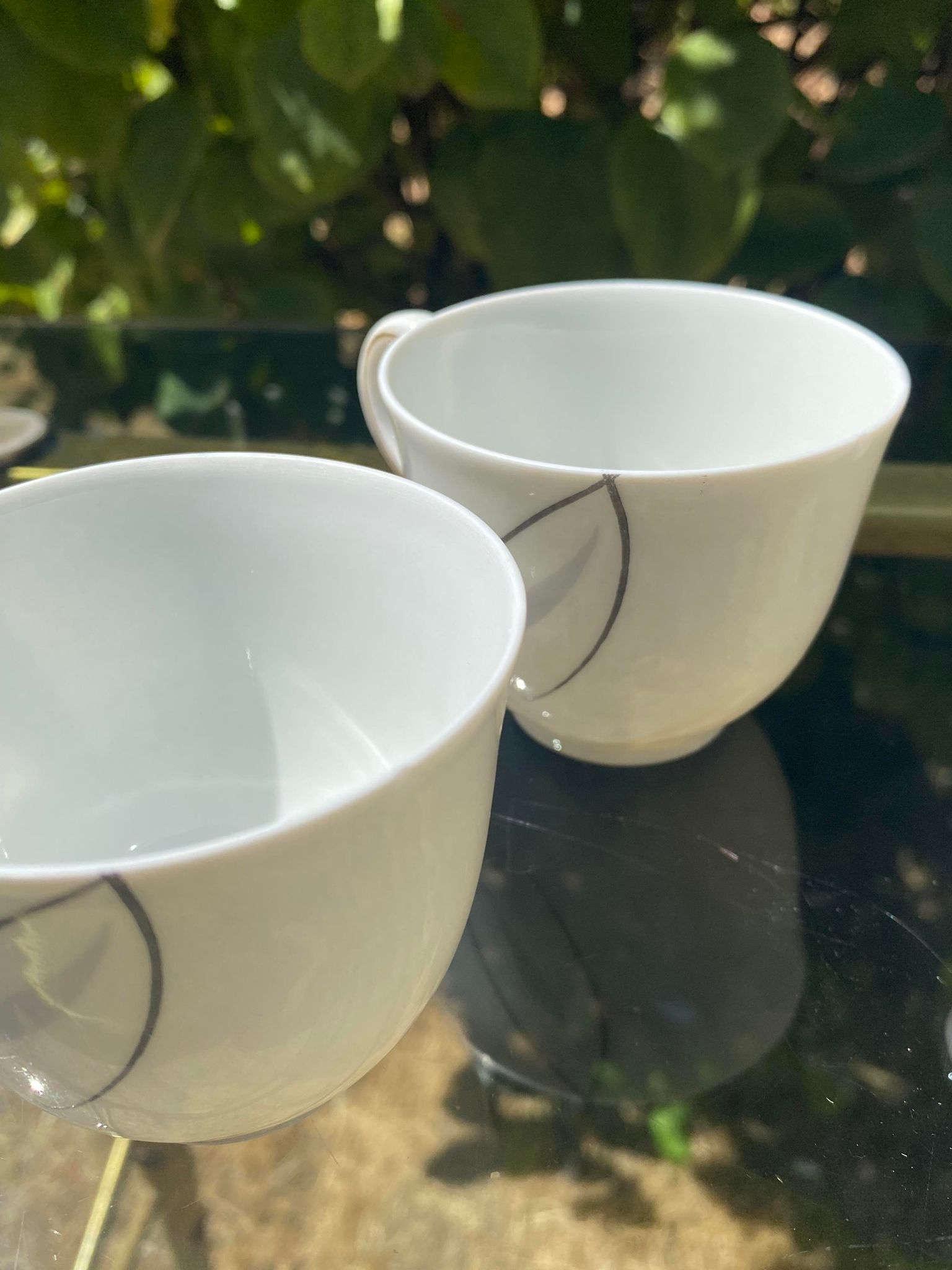 Porcelain coffee service by Charles Ahrenfeldt from Limoges France