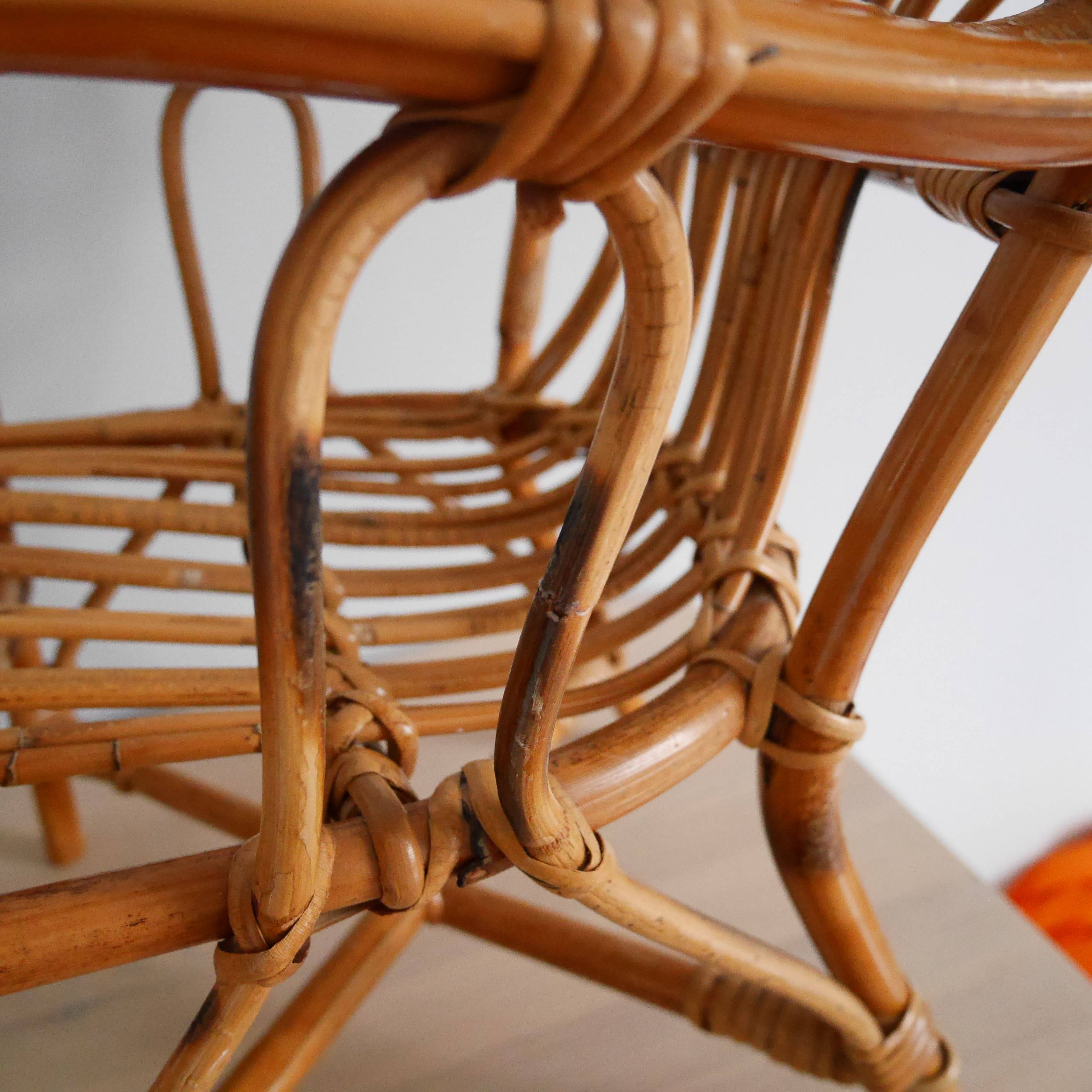 Fauteuil en rotin enfant