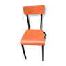 Chaise d'écolier orange et noir