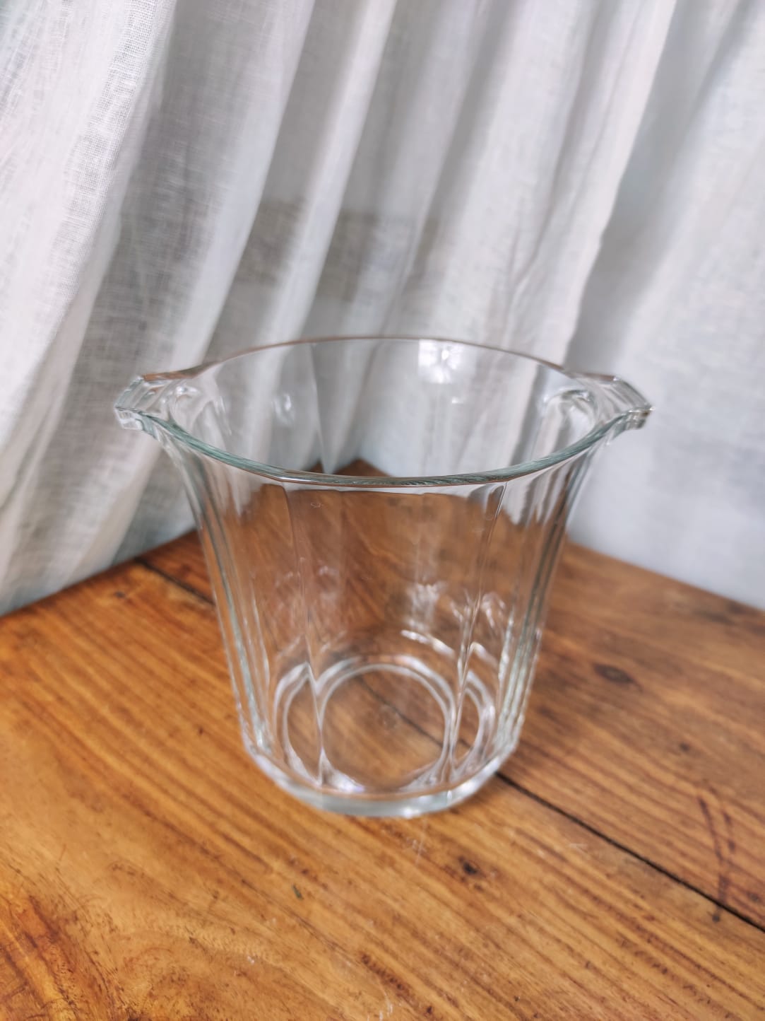Glass champagne bucket