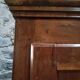 Armoire à linge, bonnetière ancienne en merisier français