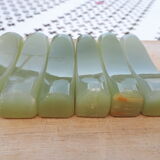 Jade style natural stone knife holder (6 pieces)