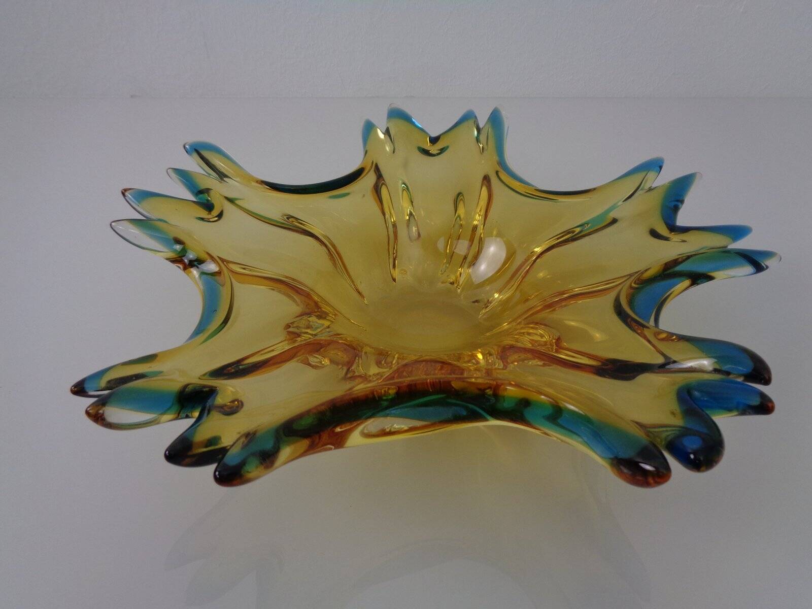 Sommerso Murano Glass Bowl, Italy, 1960s