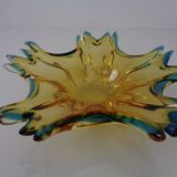 Sommerso Murano Glass Bowl, Italy, 1960s