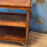 antique mahogany three-tiered étagère