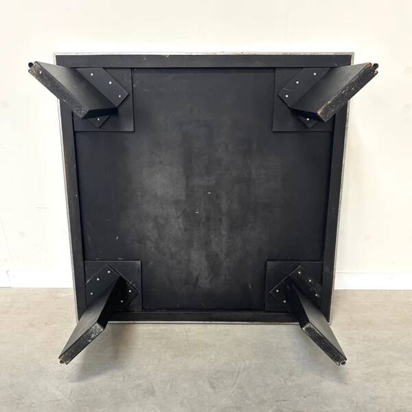 Heinz Lilienthal etched stainless steel coffee table, 1970s